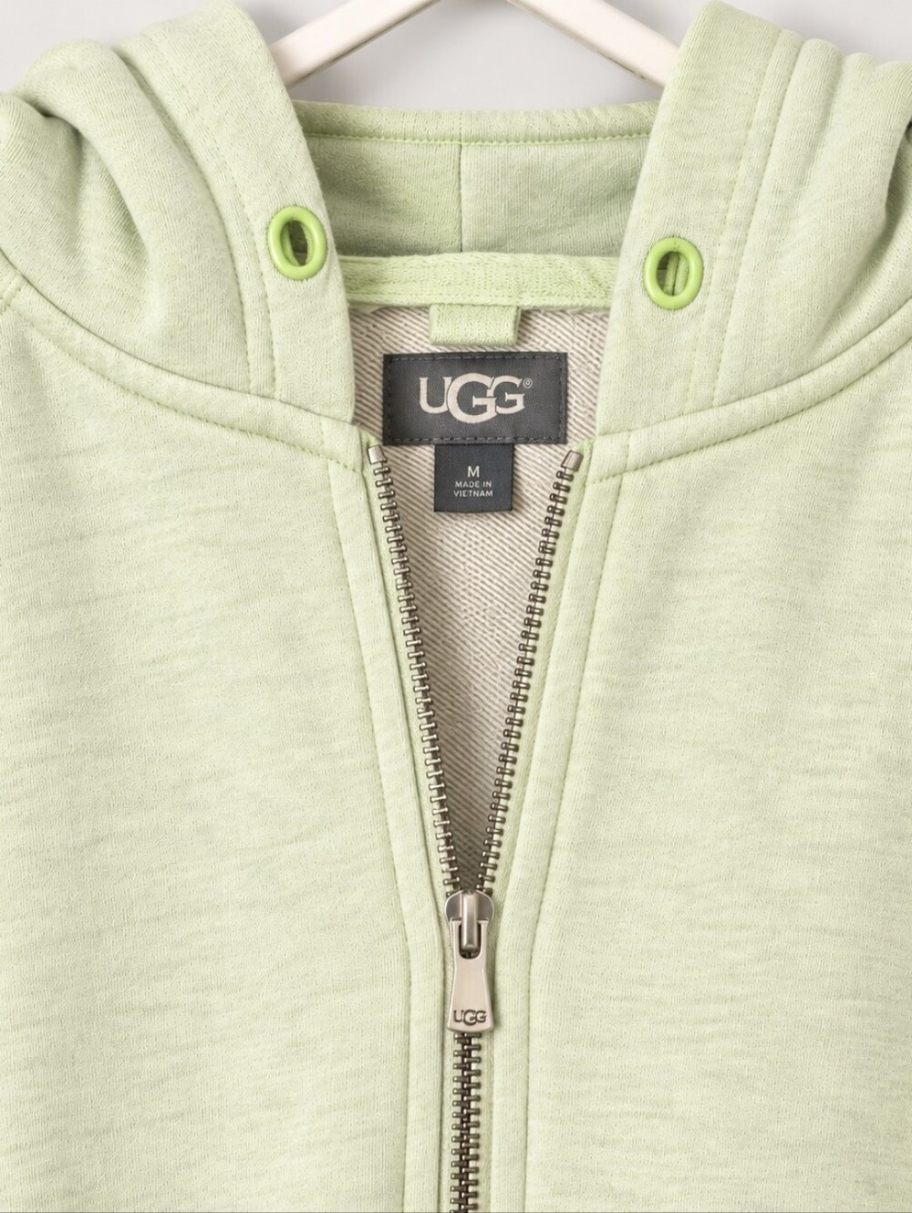 UGG Light Green Zip-Up Hoodie - Size XS